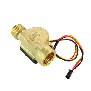 Lưu Lượng Kế Tua Bin Đồng Thau SEA 1/2 '', Cảm Biến Máy Nước Nóng Năng Lượng Mặt Trời NPN Pulse 1-25L/PHÚT YF-B20 - Product Image 1