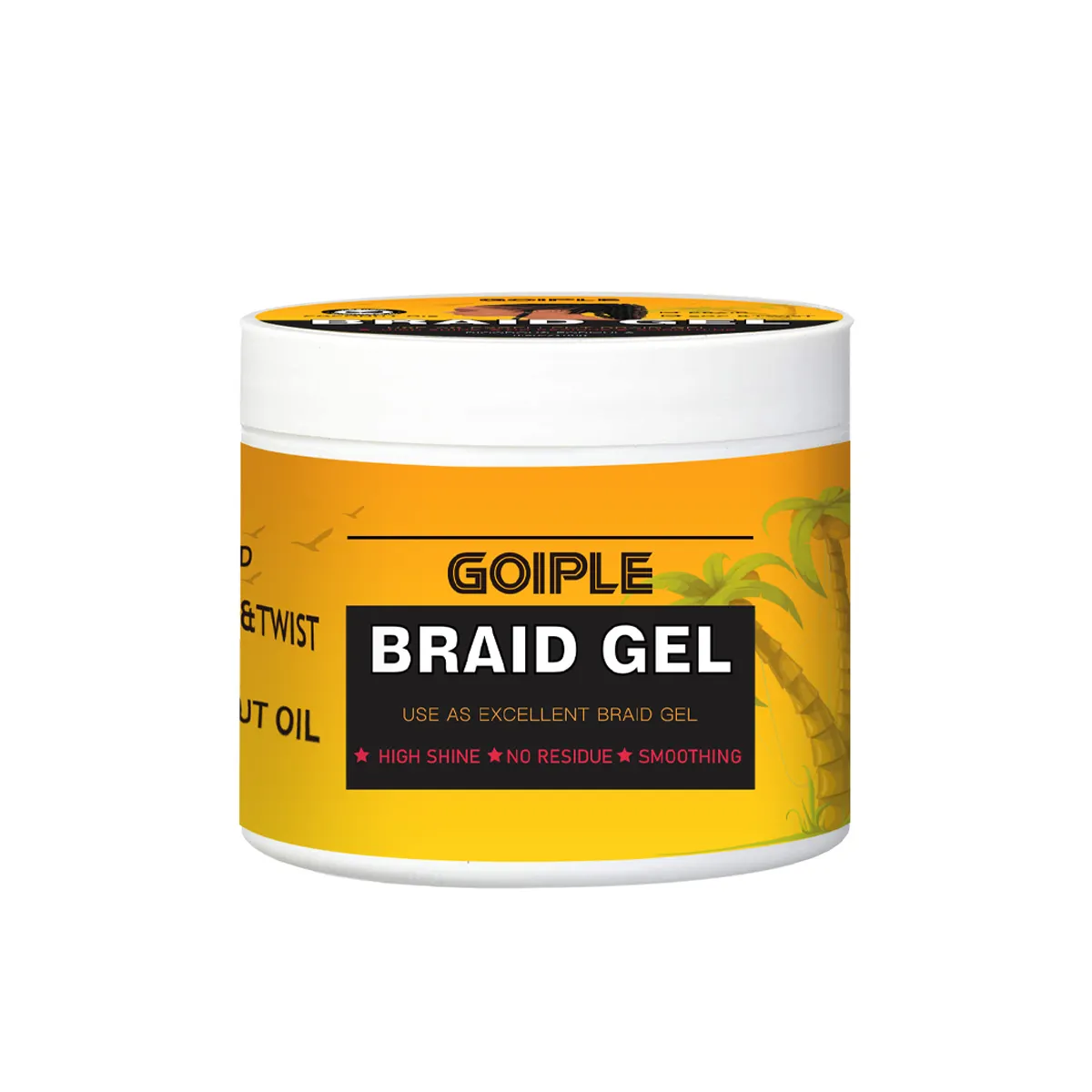 Loc-Gel trenzado para el cabello, pomada de pelo Natural 4C, Gel hidratante de giro y bloqueo, Gel trenzado para el Control de bordes del cabello, venta al por mayor