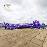 Blow Up Dj Booth Énorme Poulpe Violet Dj Scène Gonflable Tomorrowland