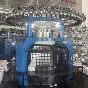 Máquina de tejer circular de la marca <span class=keywords><strong>HANMA</strong></span> / máquina de tejer textiles / máquina para fabricar telas de doble jersey de ancho abierto - Product Image 2