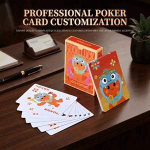 Cartes de poker transfrontalières personnalisées, coins arrondis, portables, pour les jeux d'échecs et de cartes - Product Image 3