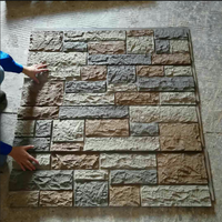 Panel de Pared Decorativo de Poliuretano 3D con Aspecto de Piedra Artificial, Moderno, para Exteriores, Venta Directa de Fábrica, Precio Económico, Alta Calidad