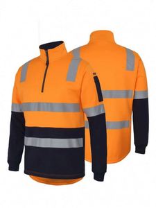 Tenues de travail unisexes 100 % coton, haute visibilité, réfléchissantes, avec logo personnalisé, imprimées en sérigraphie, anti-plis, ensemble complet pour - Product Image 2