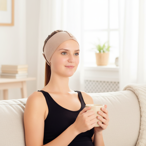 Bandage de soutien ergonomique pour le menton et les oreilles après chirurgie, très bien noté, contrôle de l'enflure, ajustement confortable - Product Image 3
