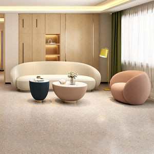 Ensemble table basse et canapé en bois massif incurvé, style minimaliste, pour négociations commerciales, réception, espace de détente, design simple, moderne et luxueux. - Product Image 2