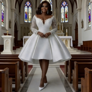 Elegant Designs for Your Perfect Day: Quality wedding short dress 2017 lace  for Business Buyers