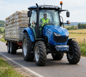 Tractor de Ruedas ATK de 75 CV y Tracción en las 4 Ruedas con Motor QUANCHAI, Homologación COC y E-Mark, Legal para Carreteras de Francia, para Granjas de Caballos (Multifuncional) - Product Image 5