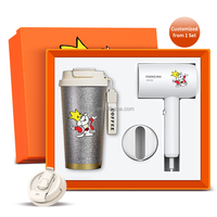 Set de Regalo Corporativo Personalizado para el Día de la Mujer: Taza con Recubrimiento de Titanio y Secador de Pelo para Personal Femenino, Regalo para Clientes Cooperativos y Festivales de Bienestar