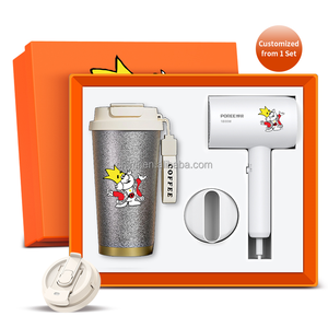 Set Regalo Aziendale Personalizzato per la Giornata <span class=keywords><strong>della</strong></span> <span class=keywords><strong>Donna</strong></span>: Tazza Rivestita in Titanio e Asciugacapelli per il Personale Femminile, Regalo per Festival Aziendali e Clienti Cooperativi - Product Image 1