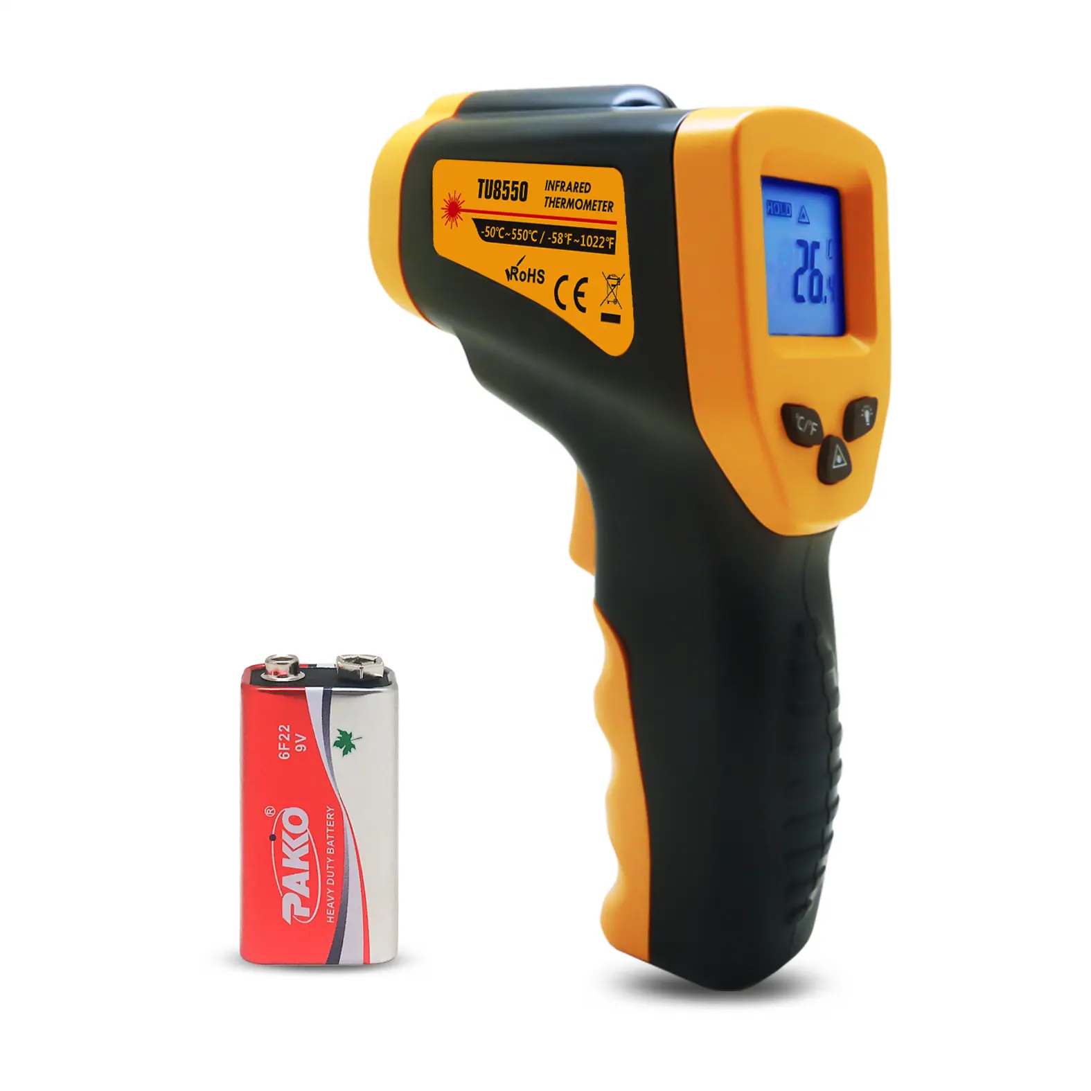 Multifunctional Non Contact Digital Infrared Thermometer to 500 Degrees 0.1 Accuracy Digitale IR Laser for industry