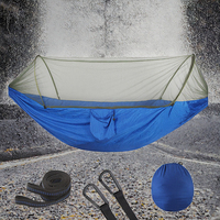 Hamac de randonnée de camping en nylon double portable et durable avec moustiquaire en maille pour les voyages et l'extérieur