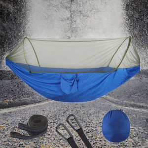 Hamac de randonnée de camping en nylon double portable et durable avec moustiquaire en maille pour les voyages et l'extérieur - Product Image 3