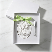 Diffuseur d'huiles essentielles en céramique parfumée, fait main, écologique, à suspendre, pour la maison, en forme de fleur en porcelaine