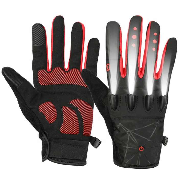 led bicycle gloves Rechargeable 4 Flashlight Cycling Hands Free Led Flashlight for Running Walking Fishing Riding Safety Glove Flashlight Glove for Men Gift Full Finger Gloves for Men Size XL PURPOSE GLOVES Savior LED flashlight gloves are applicable to different life scenarios for Stay Strong LED Glove
