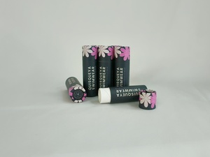 Emballages personnalisés 100 % biodégradables en carton pour déodorants stick, tubes en papier kraft blanc, noir, brun pour baume à lèvres - Product Image 2