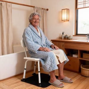 Silla <span class=keywords><strong>de</strong></span> Baño Plegable <span class=keywords><strong>de</strong></span> Aleación <span class=keywords><strong>de</strong></span> Aluminio con Altura Ajustable para Personas Mayores y Mujeres Embarazadas, Antideslizante, Equipo <span class=keywords><strong>de</strong></span> Seguridad para Baño en el Hogar - Product Image 5