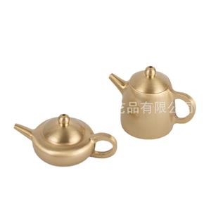Tetera de latón en miniatura de alta calidad, artesanía en cobre, tetera de cobre para ceremonia del té Kung Fu, tetera pequeña para goteo, cobre - Product Image 5