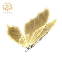 Lustre de plafond papillon doré pour la décoration de fond de mariage Suspension de lumière chaude Aile de papillon Autre décoration de mariage