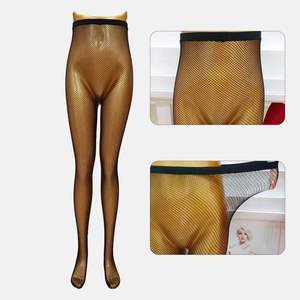 Collants résille noirs ultra-fins et sexy pour femme, à maille fine, haute élasticité, sans couture, ajourés, pour le quotidien et les soirées en club - Product Image 5