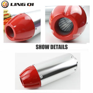 LINGQI RACING Popular Tubo <span class=keywords><strong>de</strong></span> Escape Silenciador <span class=keywords><strong>de</strong></span> <span class=keywords><strong>Bala</strong></span> <span class=keywords><strong>de</strong></span> 28mm <span class=keywords><strong>para</strong></span> Motocicleta CRF50 50cc 110cc 125cc - Product Image 5