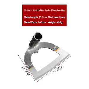Outil agricole de <span class=keywords><strong>houe</strong></span> <span class=keywords><strong>creuse</strong></span> pour défricher les terres et désherber la <span class=keywords><strong>houe</strong></span> en <span class=keywords><strong>acier</strong></span> au manganèse pour le jardinage de légumes et l'aération du sol - Product Image 4