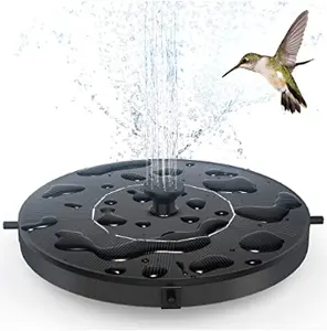 Pompe pour fontaine de bain d'oiseaux de jardin 1.4W Kit de panneau solaire Pompe à eau, pompe pour fontaine solaire submersible d'arrosage extérieur