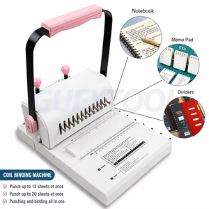 Double Coil <b>Binding</b> <b>Machine</b> 12 Hole Punch Perforator Office document <b>Binding</b> Equipment Metal <b>Binding</b> Folder for Create Hand Book - Product Image 2
