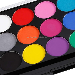 Maquillaje de paleta SFX de 15 colores, pintura facial Premium, pintura corporal activada por agua temporal para Halloween, carnaval, fiesta temática de Pascua - Product Image 5