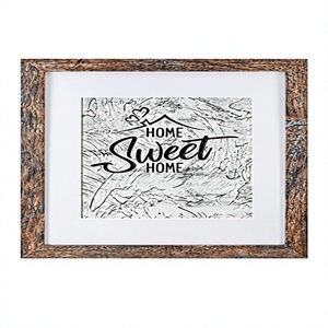 11x14 Glass UV Printed Rustic Wood Grain Matte Distressed Finish Picture <b>Frame</b>-Displays 8x10 <b>Photos</b> Wall <b>Mount</b> 2 Color - Product Image 3