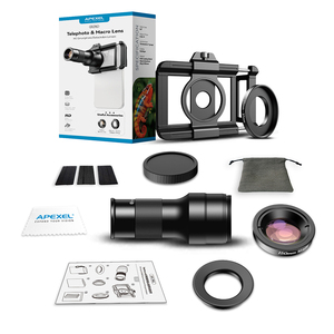 APL-TM6 APEXEL เลนส์มาโคร15ซม. และเทเลโฟโต้6X 2in1โทรศัพท์เลนส์ออปติคอลพิเศษระดับมืออาชีพใช้ได้กับสมาร์ทโฟน98% เครื่อง - Product Image 6