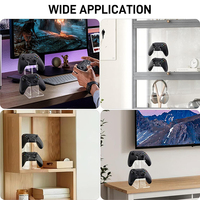 Support de casque de contrôleur de jeu universel à 2 niveaux en acrylique pour PS5 PS4 Switch Xbox Controller Stand Accessoires de jeu