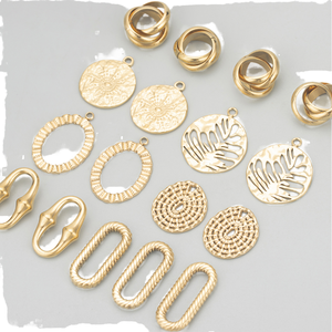 Accesorios de Joyería de Acero Inoxidable Sin Níquel, Chapados en Oro de 10K, con Forma de Flor de Perla, para Hacer Aretes y Collares Hechos a Mano - Product Image 3