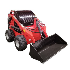 Chargeuse sur pneus diesel rouge à petit rayon de braquage pour travaux de construction et municipaux - Product Image 1