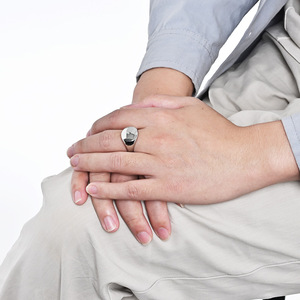 Unisex Geometric Smooth <b>Titanium</b> Steel <b>Ring</b> Gold <b>Black</b> Steel Color Gift Jewelry - Product Image 2