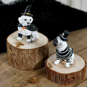 Ornements en résine de style créatif représentant des <span class=keywords><strong>sorcières</strong></span> et des animaux de compagnie, décorations d'Halloween pour animalerie - Product Image 2