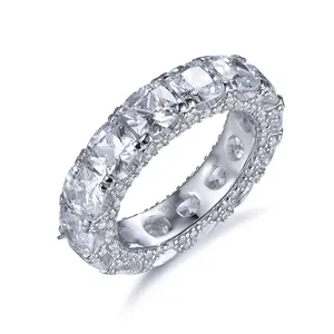 2022 de moda de diamantes joyería de plata esterlina 925 anillo de plata para las mujeres boda blanco anillo de diamantes circón