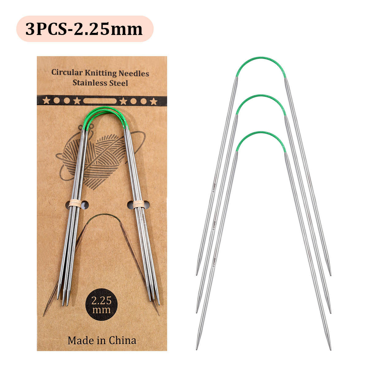 แกะสลักหัวเดียว 2.25 มม. (3 ชิ้นต่อคู่)