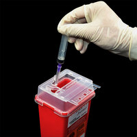 JCMED 510k Conteneur médical tranchant Conteneurs en plastique pour objets tranchants et à risque biologique Petits conteneurs à poubelle tranchants