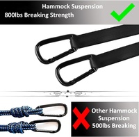 Hamac de camping extérieur portable, accessoires de camping pour la randonnée, les voyages, la plage, pour adultes, moins de 1 dollar, BSCI, moins de 10 pieds