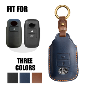 Estuche para llaves vintage, adecuado para Toyota Raize del sudeste asiático, carcasa de cuero genuino hecha a mano con hebilla - Product Image 2