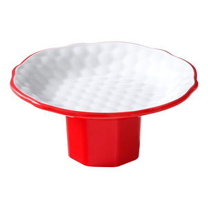 Platos de Melamina con Tallo, Redondos, de Color Sólido, Platos para Aperitivos de Hotel, Platos para Fiestas - Product Image 5