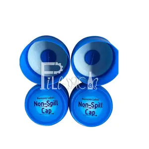 One piece pure water bucket PE material gallon bottle cap with customized labels