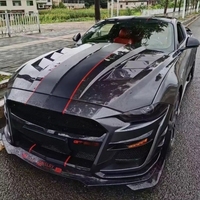 Nuevo Capó de Motor Ventilado de Fibra de Carbono con Pernos para Mustang S550 2018-2023 GT - Instalación con Pernos