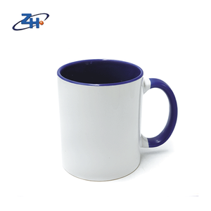 ถ้วยกาแฟเซรามิกแบบซับลิเมชันขนาด11ออนซ์ถ้วยชาเซรามิกสีที่จับด้านใน - Product Image 5