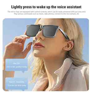 Lunettes de soleil audio Bluetooth intelligentes avec réduction de <span class=keywords><strong>bruit</strong></span> HiFi et micro, son clair, musique à oreille ouverte, lunettes Bluetooth pour hommes et femmes - Product Image 3