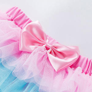 2024 Boutique vêtements enfants doux gonflé coloré couches Ballet Tulle Tutu fête jupe pour petites filles robe - Product Image 3