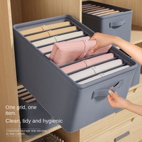 Boîte de rangement pliable en tissu JC49 pour vêtements, jeans et pantalons – Organisateur moderne pour tiroir de placard et armoire