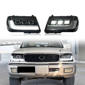 Feux de croisement LED DRL Feux de jour à 3 lentilles 12V Neuf 6000K 25W 2500 Lumens pour Land Cruiser LC100 1998-2003 - Product Image 1
