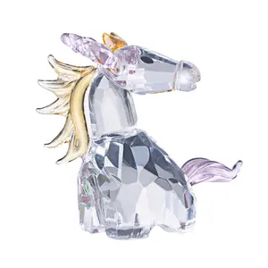 Kristal Unicorn Grosir Kristal Feng Shui Hadiah Pernikahan untuk Souvenir Kerajinan Kristal