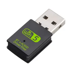 Мини-драйвер бесплатно AC600 WiFi & BT USB Адаптер 2,4 ГГц/5,8 ГГц Двухдиапазонная беспроводная сетевая карта для ПК